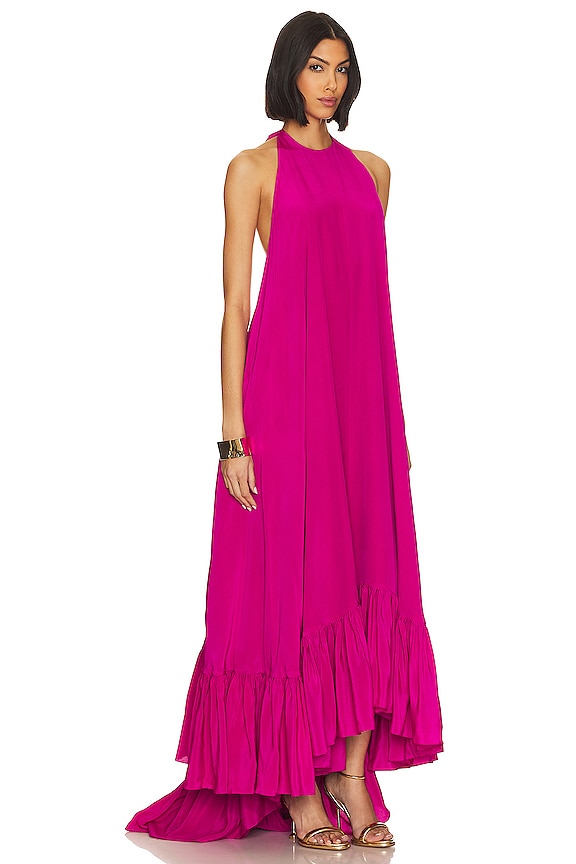 view 2 of 3 Sadie Gown in Magenta