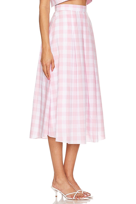 view 2 of 4 Sheridan Skirt in Tea Pink Gingham