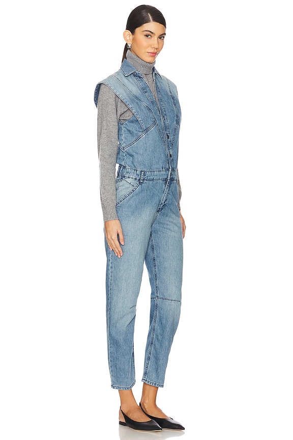 view 2 of 3 Figo Jumpsuit in Light Used Blue