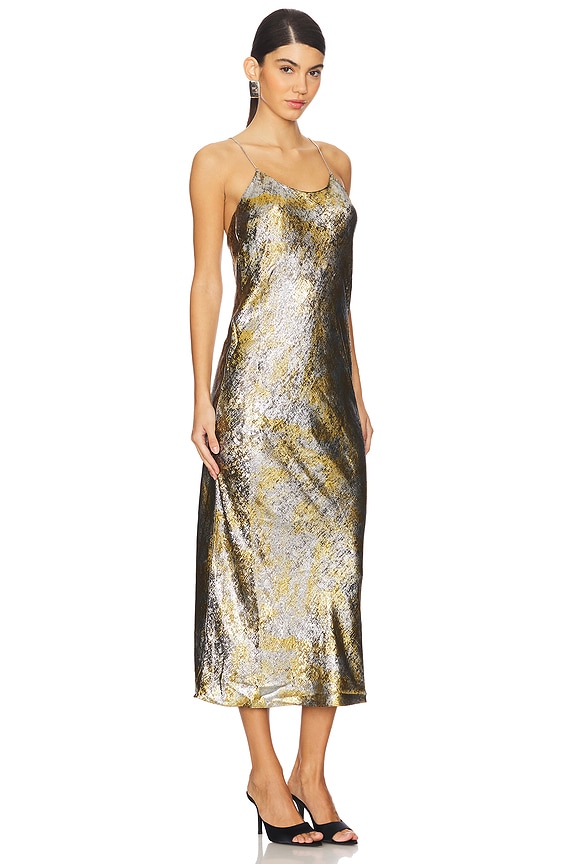 view 2 of 4 Flavia Dress in Gold