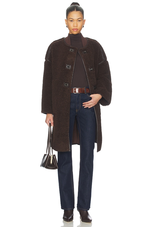 view 2 of 4 Millie Coat in Chocolate