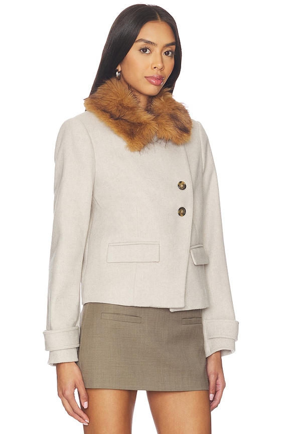 view 2 of 4 Terry Coat in Ecru