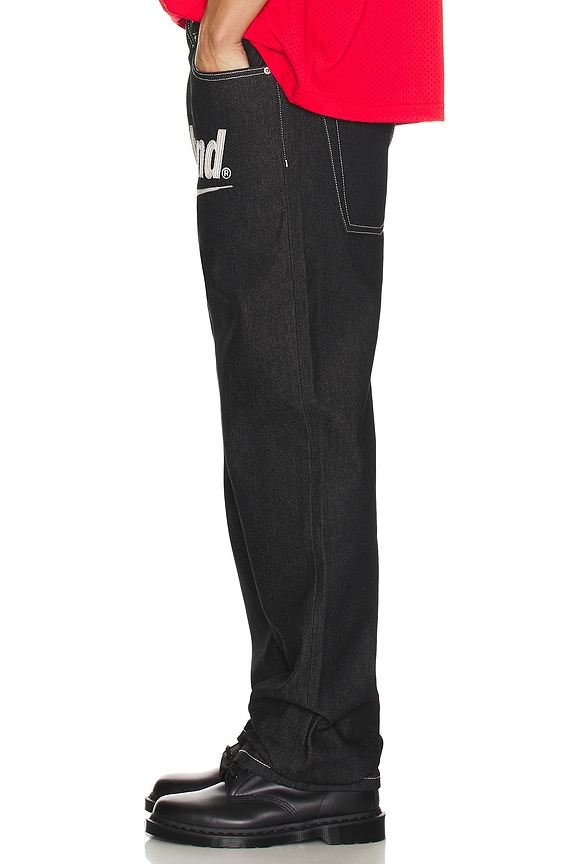view 2 of 5 Undone Denim Star Pant in Black & White