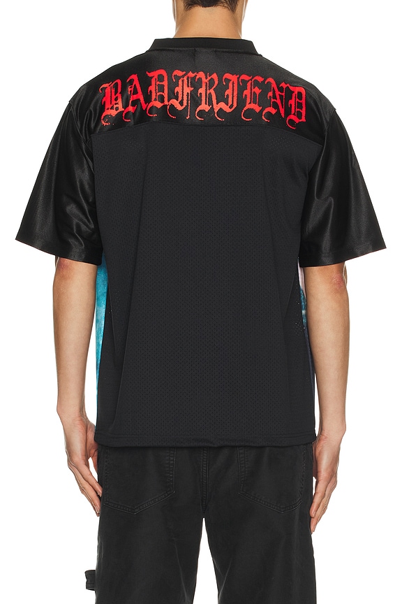 view 2 of 5 Amores Perros Football Jersey in Black