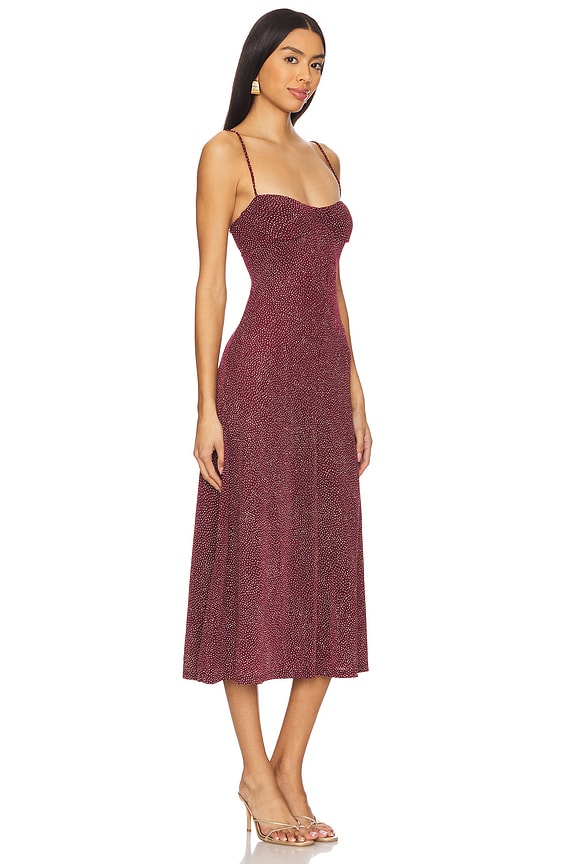 view 2 of 4 Ariel Dress in Black & Red