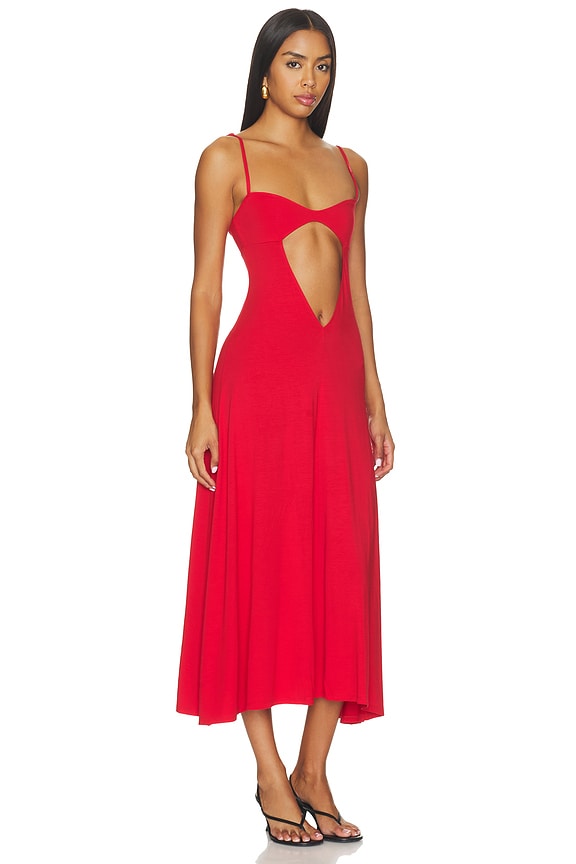 view 2 of 3 Lina Dress in Red