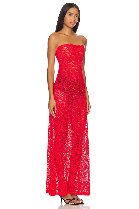 view 2 of 3 Anise Dress in Red