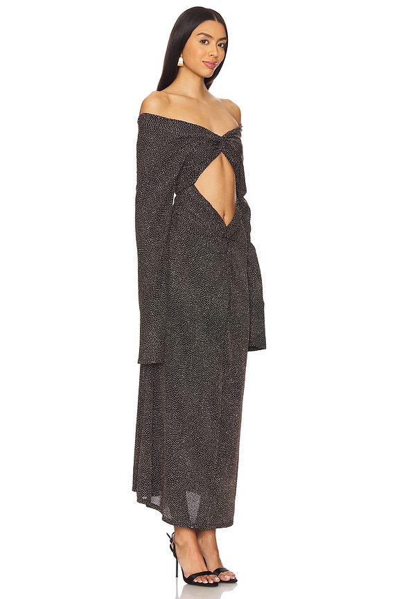 view 2 of 4 VESTIDO CROSBY in Black & Gold