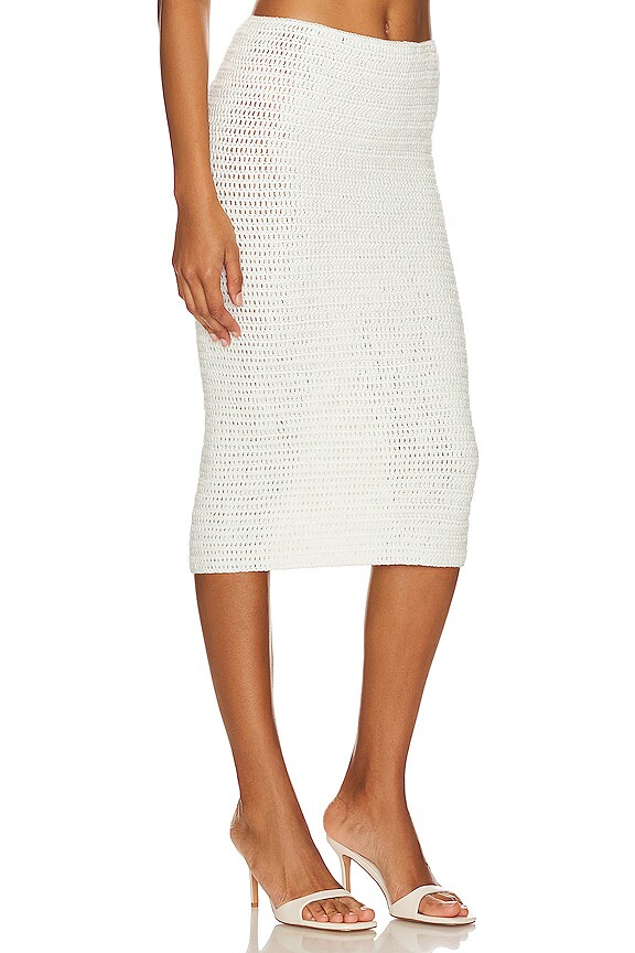 view 2 of 4 Maxi Rose Midi Skirt in Ivory