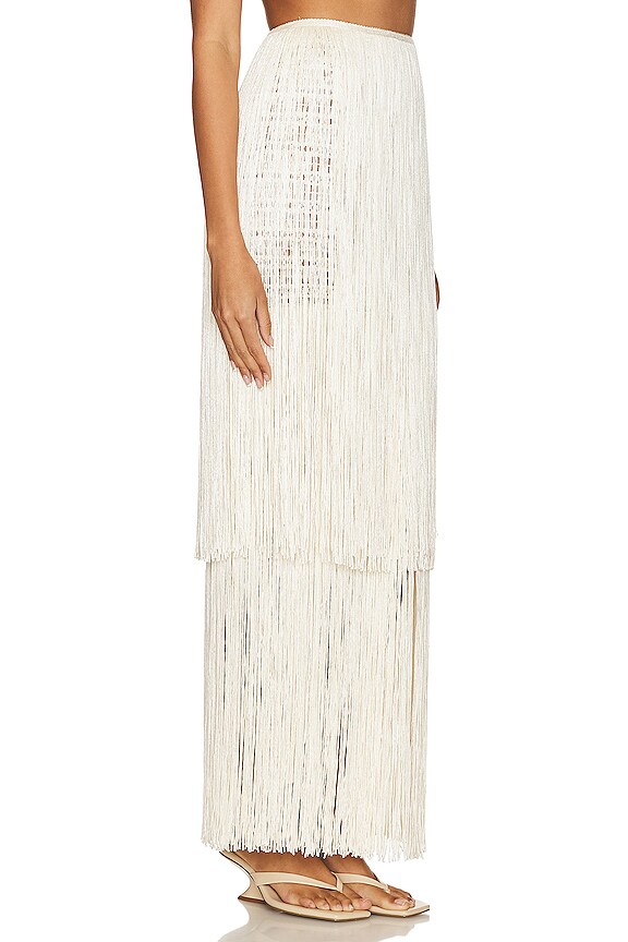 view 2 of 4 Luciana Long Skirt in Ivory