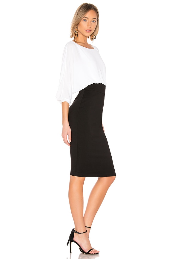 view 2 of 4 VESTIDO LAWS OF ATTRACTION in Black & Chalk