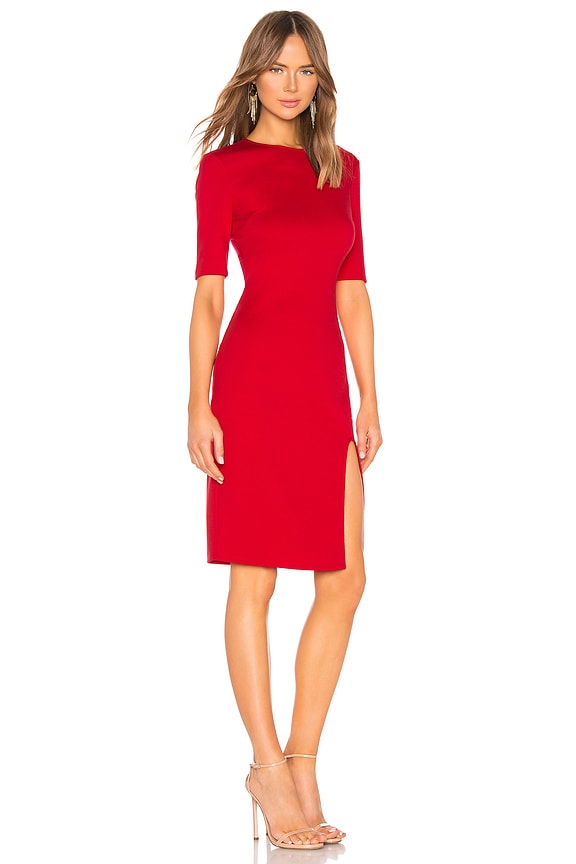 view 2 of 3 ROBE VIVE LA DIFFERENCE PONTE in Bright Red