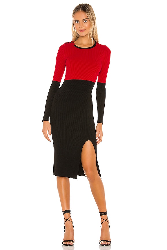 view 1 of 3 Lenna Sweater Dress in Lipstick