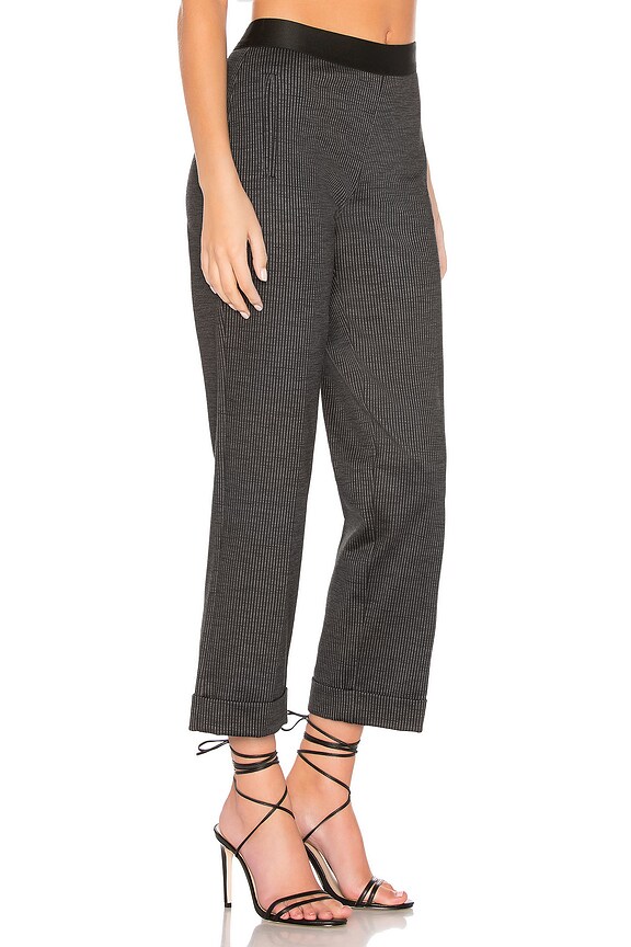view 2 of 4 Rasputin Cropped Striped Pant in Black & Anthracite
