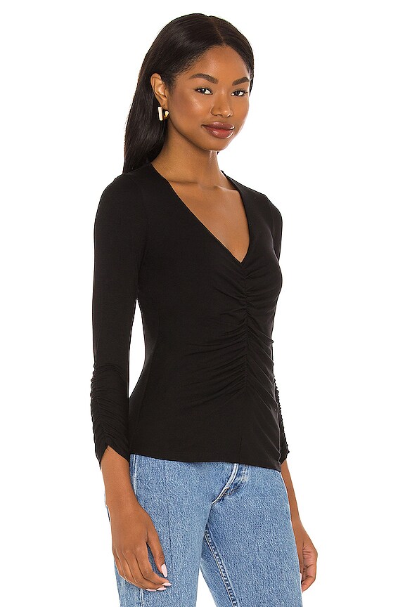 view 2 of 4 Pia Jersey Top in Black