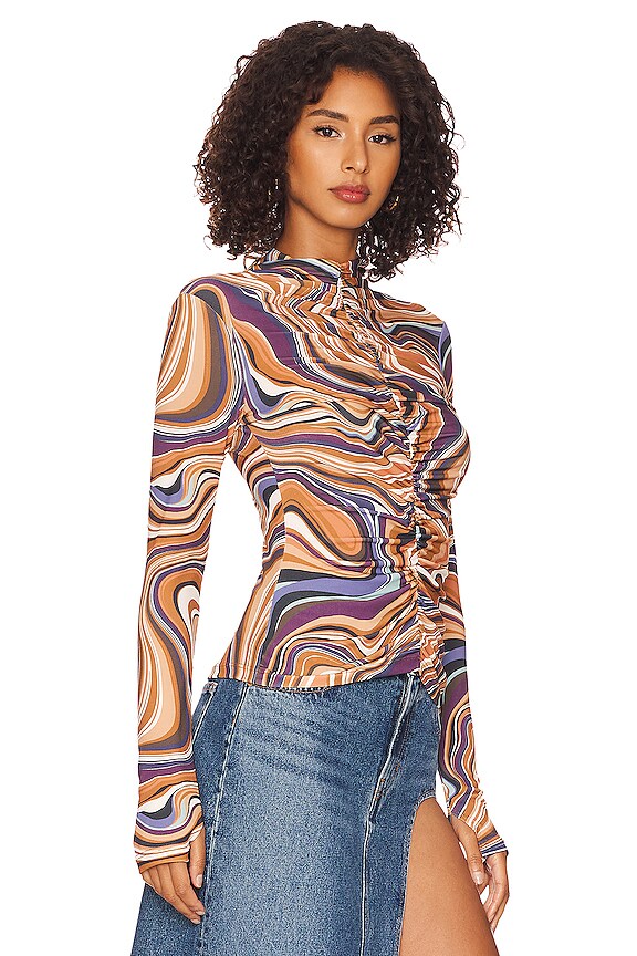 view 2 of 4 Vanity Top in Flow Print