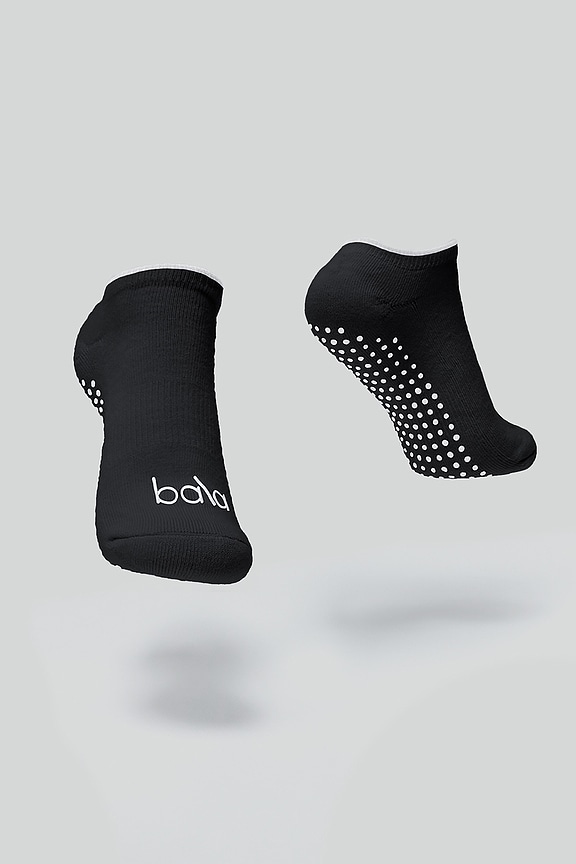 view 2 of 3 The Pilates Low Sock Charcoal in Large