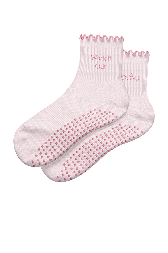 view 1 of 5 The Frilly Sock in Blush