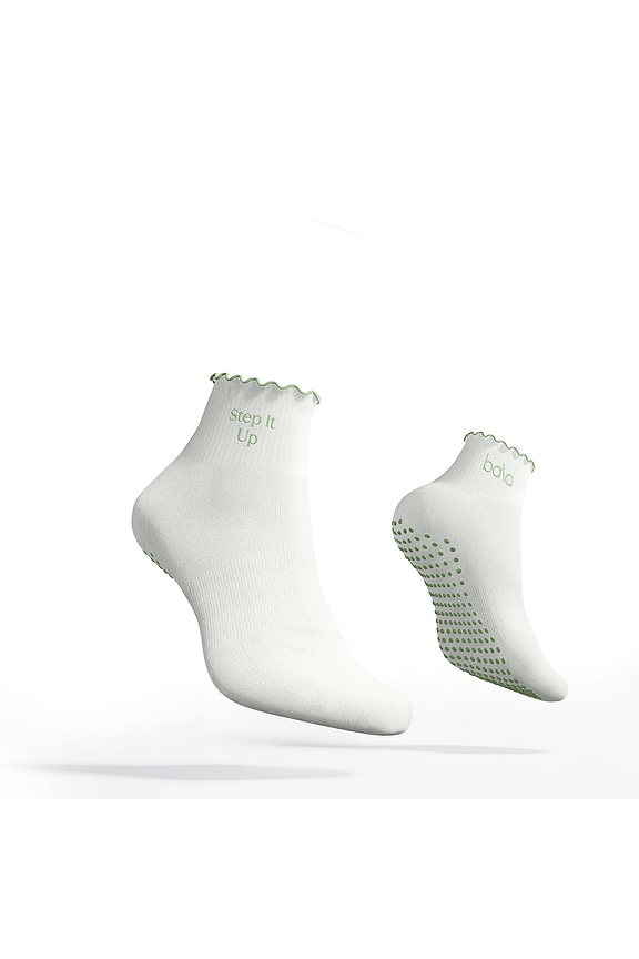 view 2 of 5 The Frilly Sock in Sage
