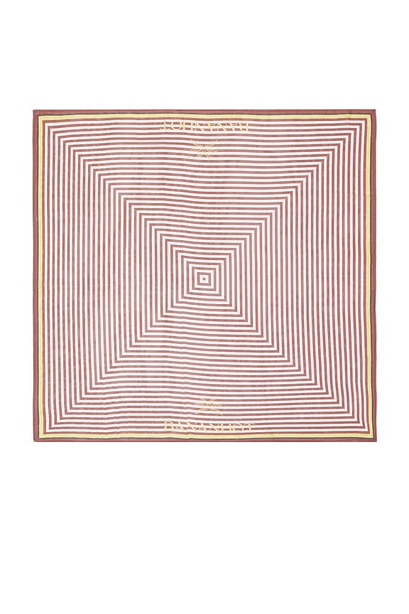 view 2 of 2 ÉCHARPE HEAD SCARF in Russet Stripes