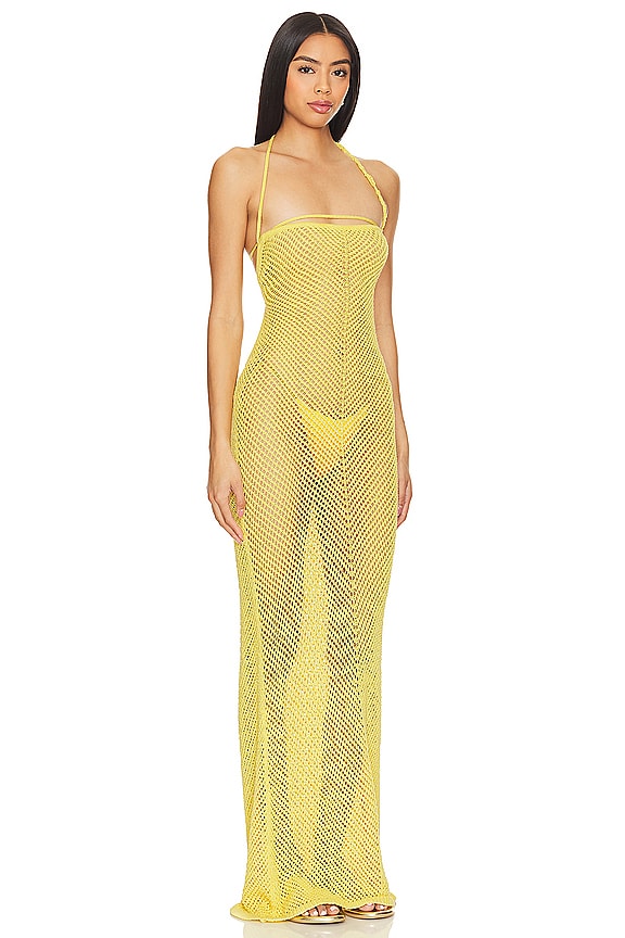 view 2 of 3 ROBE AMELIA in Yellow