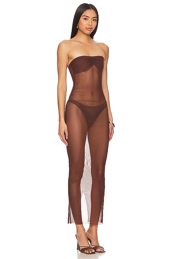 view 2 of 3 Alice Dress in Dark Brown