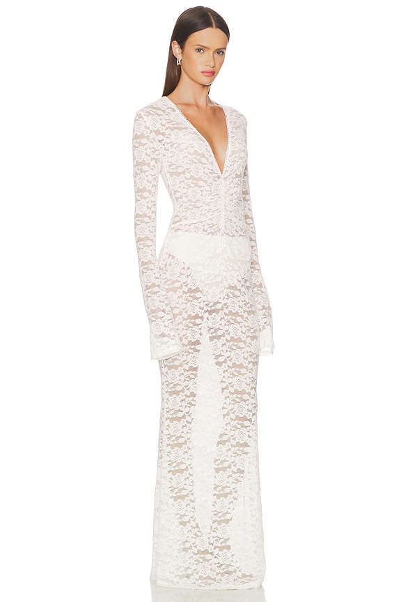 view 2 of 4 Tyler Maxi Dress in Cream Lace