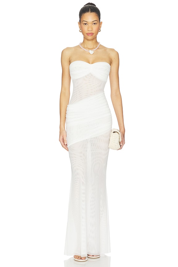 view 1 of 4 MAXIVESTIDO ERICA in White