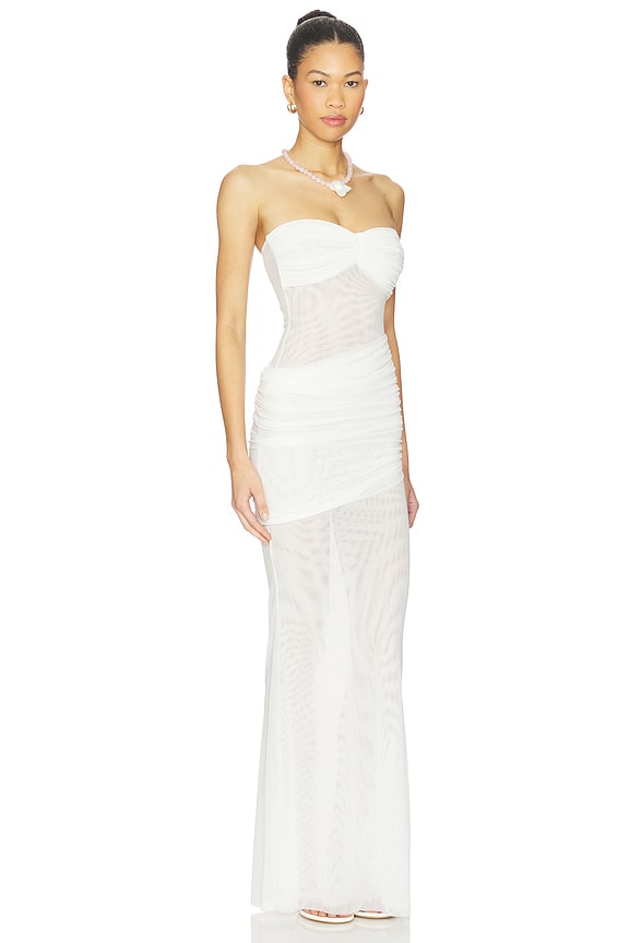 view 2 of 4 MAXIVESTIDO ERICA in White