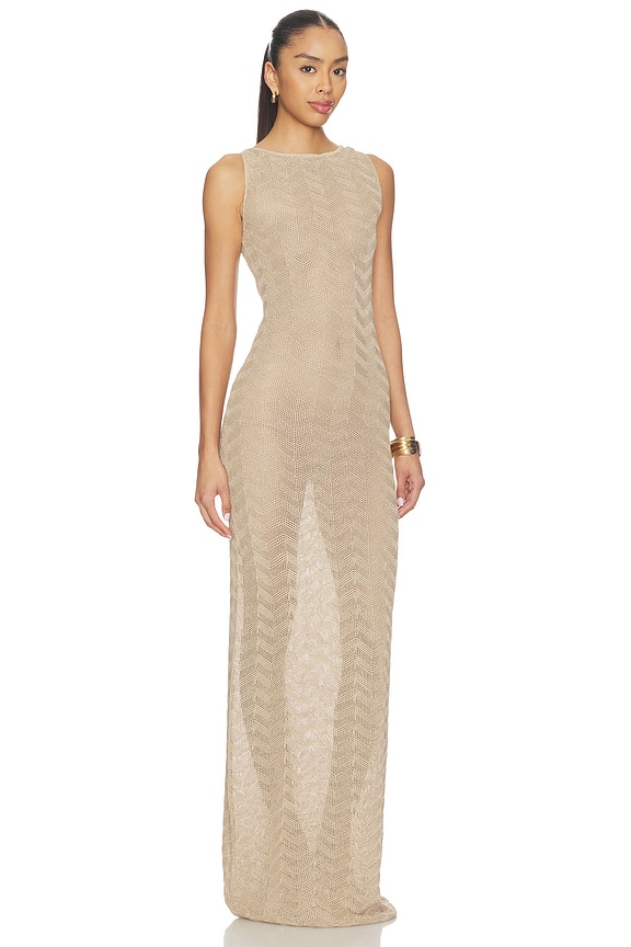 view 2 of 4 MAXIVESTIDO CORIN in Sand Gold