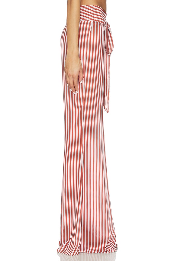 view 2 of 6 BOWIE 와이드 렉 팬츠 in Russet Stripes