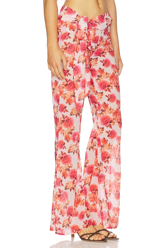 view 2 of 6 PANTALON LARGE BOWIE in Romantic Flowers