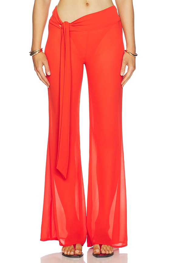 view 1 of 6 Bowie Pants in Scarlet Red