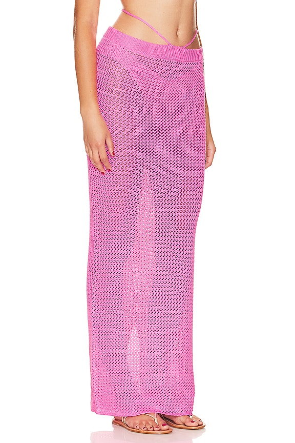 view 2 of 4 Alma Skirt in Hot Pink