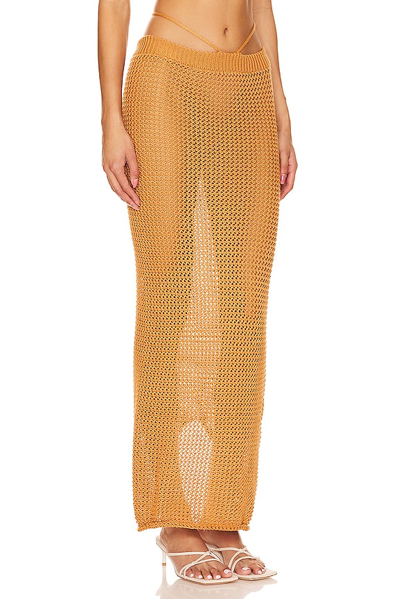 view 2 of 4 Aria Skirt in Tobacco