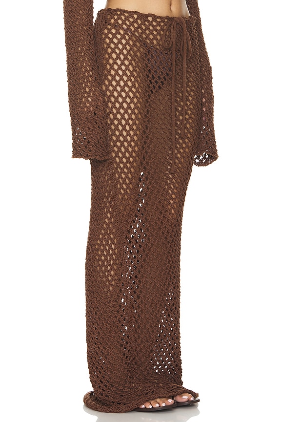 view 2 of 4 Magen Skirt in Dark Brown