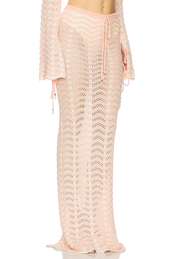 view 2 of 6 Miana Skirt in Knitted Pink