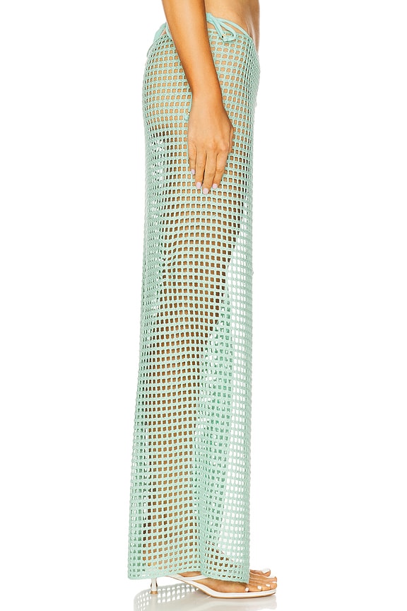 view 2 of 6 Midi Net Sarong in Aqua Marine