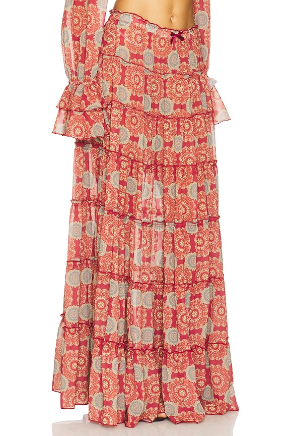 view 2 of 6 Elma Skirt in Paradise Passion