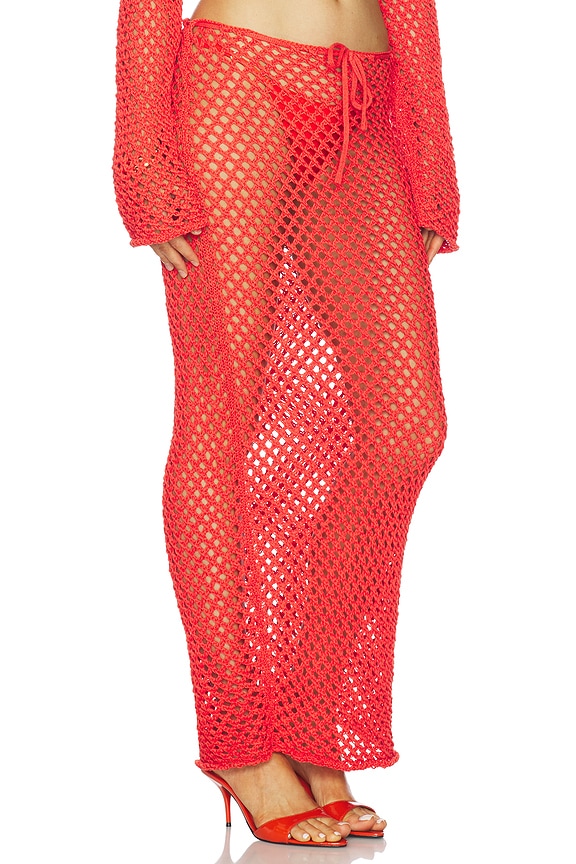 view 2 of 6 Magen Skirt in Scarlet Red