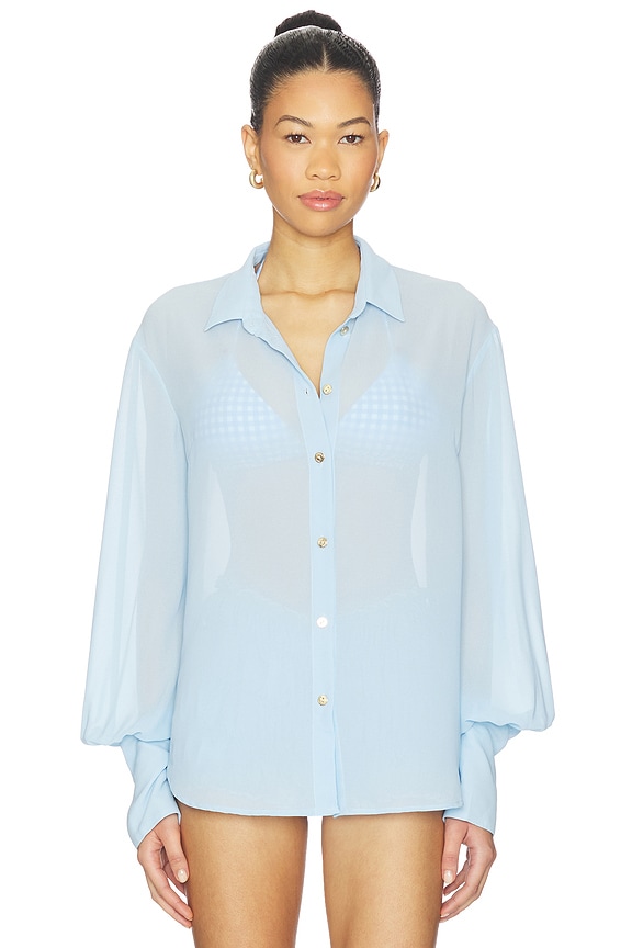 view 2 of 5 Paloma Shirt in Pacific Blue