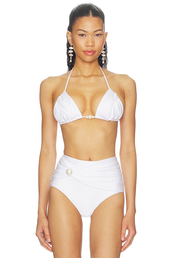view 1 of 4 HAUT DE MAILLOT DE BAIN JASMIN in White