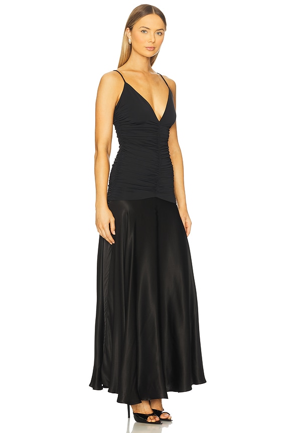 view 2 of 3 Lavanda Contrast Maxi Dress in Black