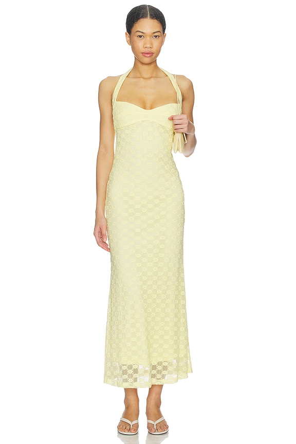 view 1 of 4 VESTIDO MARIKO in Canary Yellow