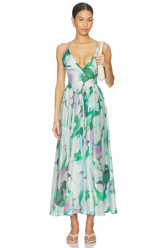 view 1 of 3 VESTIDO ARLETHA in Green Floral