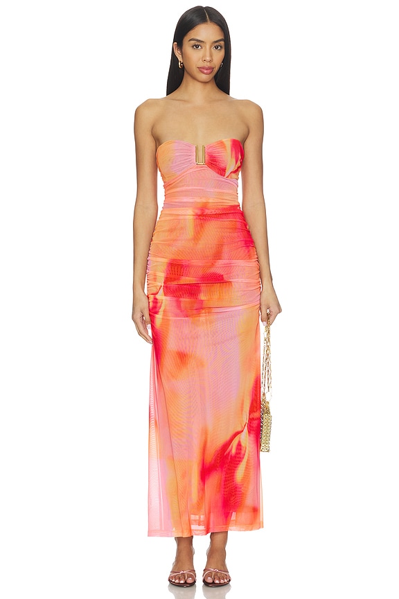 view 1 of 3 ROBE STEPHANIE in Pink Floral