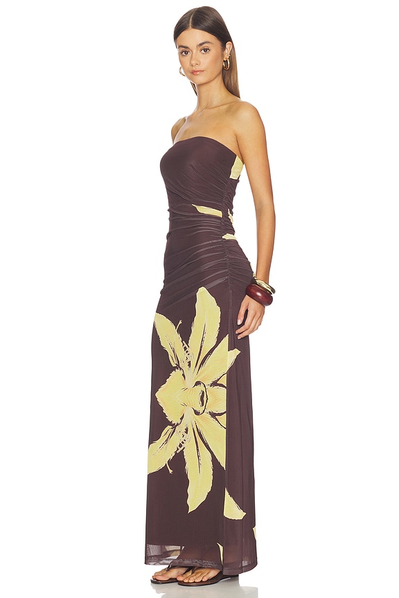 view 2 of 3 ROBE CIERA in Chocolate Floral