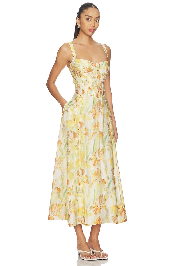 view 2 of 3 ROBE ADALINE in Yellow Floral