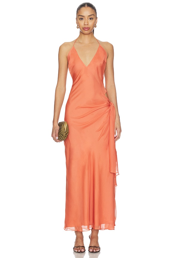view 2 of 4 ROBE CYREL in Burnt Orange