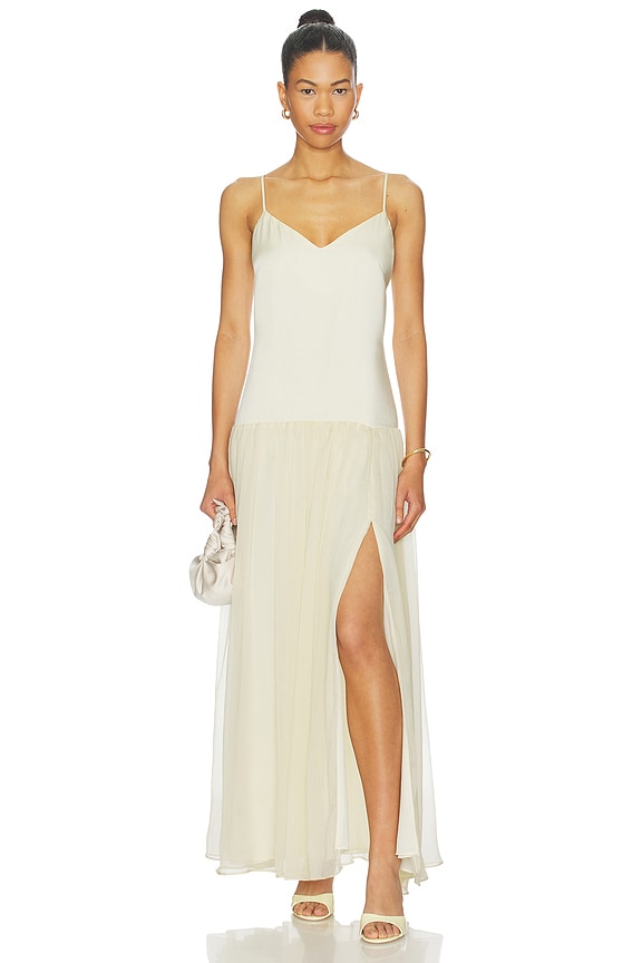 view 1 of 3 Linara Halter Neck Maxi Dress in Ivory